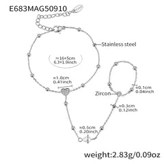 18K Gold-Plated Cubic Zirconia Hand Chains