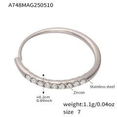 Cubic Zirconia Slim Floral Ring Designs