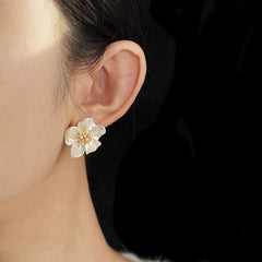 Camille Vintage-Inspired Camellia Stud Earrings