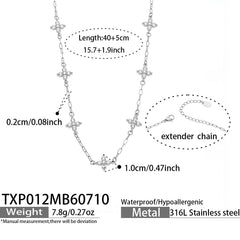 Floral Cubic Zirconia or Natural Stone Jewelry