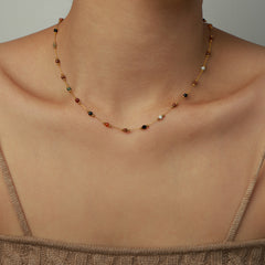 Natural Stone Pendant Necklace Collection