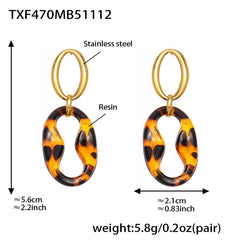 Leopard-Pattern Link Necklace, Bracelet or Earrings