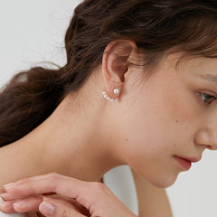 Nicolette Dainty Pearl Stud Earrings
