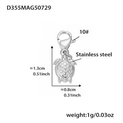 Whale and Heart Charm Necklace or Pendant