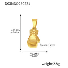 Gold-Tone Ocean & Symbol Stainless Steel Pendants