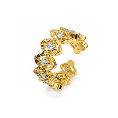 Daphne Dainty Clover Adjustable Ring