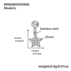18K Gold-Plated Cubic Zirconia Charms and Chain Designs