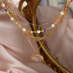 Geometric Chain Necklace or Bracelet Collection