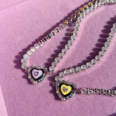 Nadine Pavé Heart Choker Necklace No. 562939