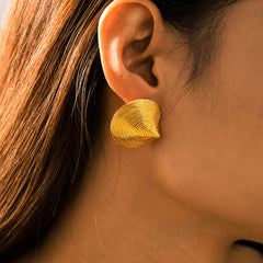 Textured Shell-Disc Statement Necklace