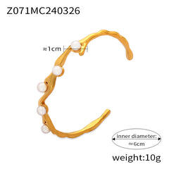 18K Gold-Plated Textured Statement Cuff Designs