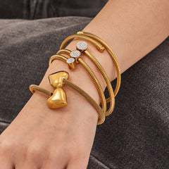 Cubic Zirconia Open Cuff Bracelet Designs