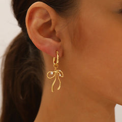 Marielle Dainty Pavé Bow Stud Earrings