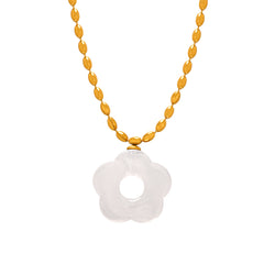 Color Resin Flower Pendant Jewelry