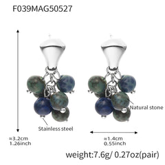 Bead Cluster Drop Earrings
