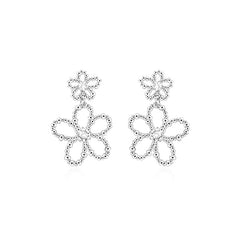Nicolette Vintage-Inspired Floral Stud Earrings No. 119675