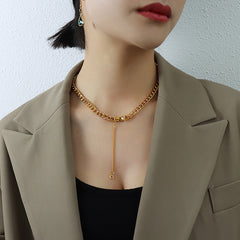 Gold-Tone Chunky Chain Bracelet