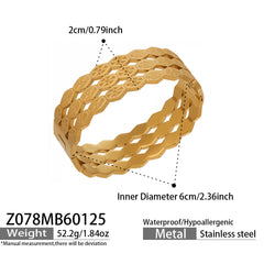 Wide Openwork Statement Bangle Designs