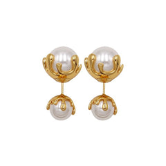 Marielle Vintage-Inspired Pearl Stud Earrings