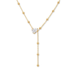 Daphne Dainty Pavé Tassel Choker Necklace