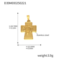 Gold-Tone Ocean & Symbol Stainless Steel Pendants