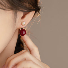 Camille Vintage-Inspired Pearl Stud Earrings No. 270971
