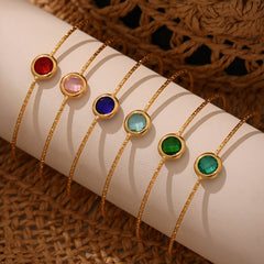Faceted Czech Glass Open Cuff Bracelet