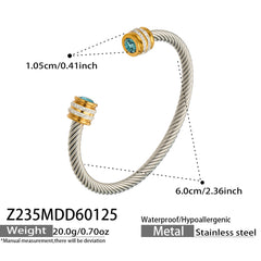 Cubic Zirconia Open Cuff Bracelet Designs