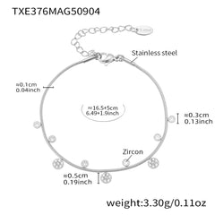 Cubic Zirconia Flower and Y-Drop Jewelry