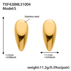 18K Gold-Plated Teardrop Pendant Jewelry
