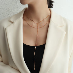 Fine Y Drop Necklace or Layering Set