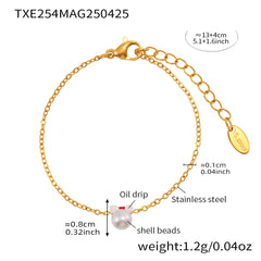 Bow and Shell Pearl-Look Jewelry Separates