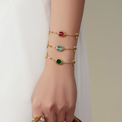 Faceted Glass Necklace, Bracelet or Earrings