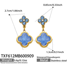Color Crackle Accent Flower Jewelry