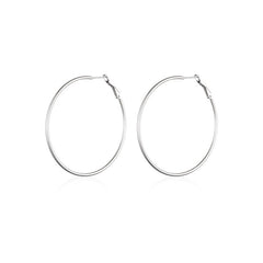 Nadine Statement Stainless Steel Hoop Earrings