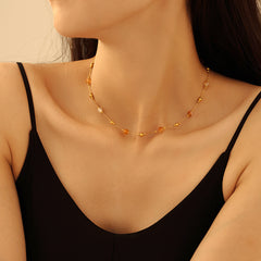 Natural Stone Bead Necklace or Bracelet