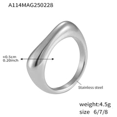 18K Gold-Plated Sculptural Ring Collection