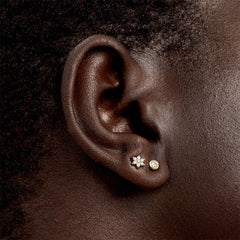 Nadine Pavé Floral Stud Earrings