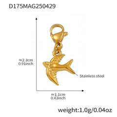 Gold-Tone Cubic Zirconia Charm Bracelet or Anklet