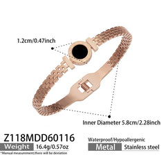 Round Accent and Shell Bangle Designs