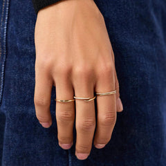 Nadine Pavé Snake Adjustable Ring