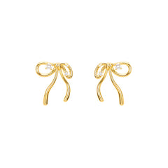 Marielle Dainty Bow Stud Earrings