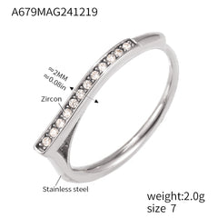 18K Gold-Plated Cubic Zirconia Open Band Ring