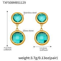 Round Stone Accent Bracelet or Earrings