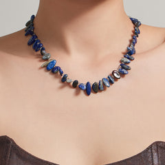 Lapis & Natural Stone Beaded Necklaces