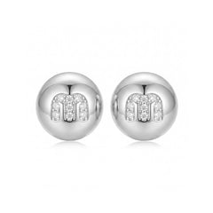 Camille Minimalist Sphere Stud Earrings