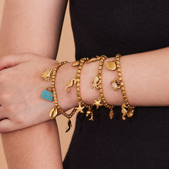 Ocean Charm Bead Bracelet