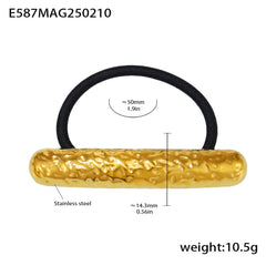 18K Gold-Plated Sculptural Hair Tie Designs