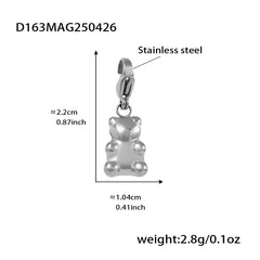 18K Gold-Plated Bear Charm Bracelets and Pendants