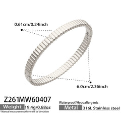 18K Gold-Plated Textured Slim Bangle Designs